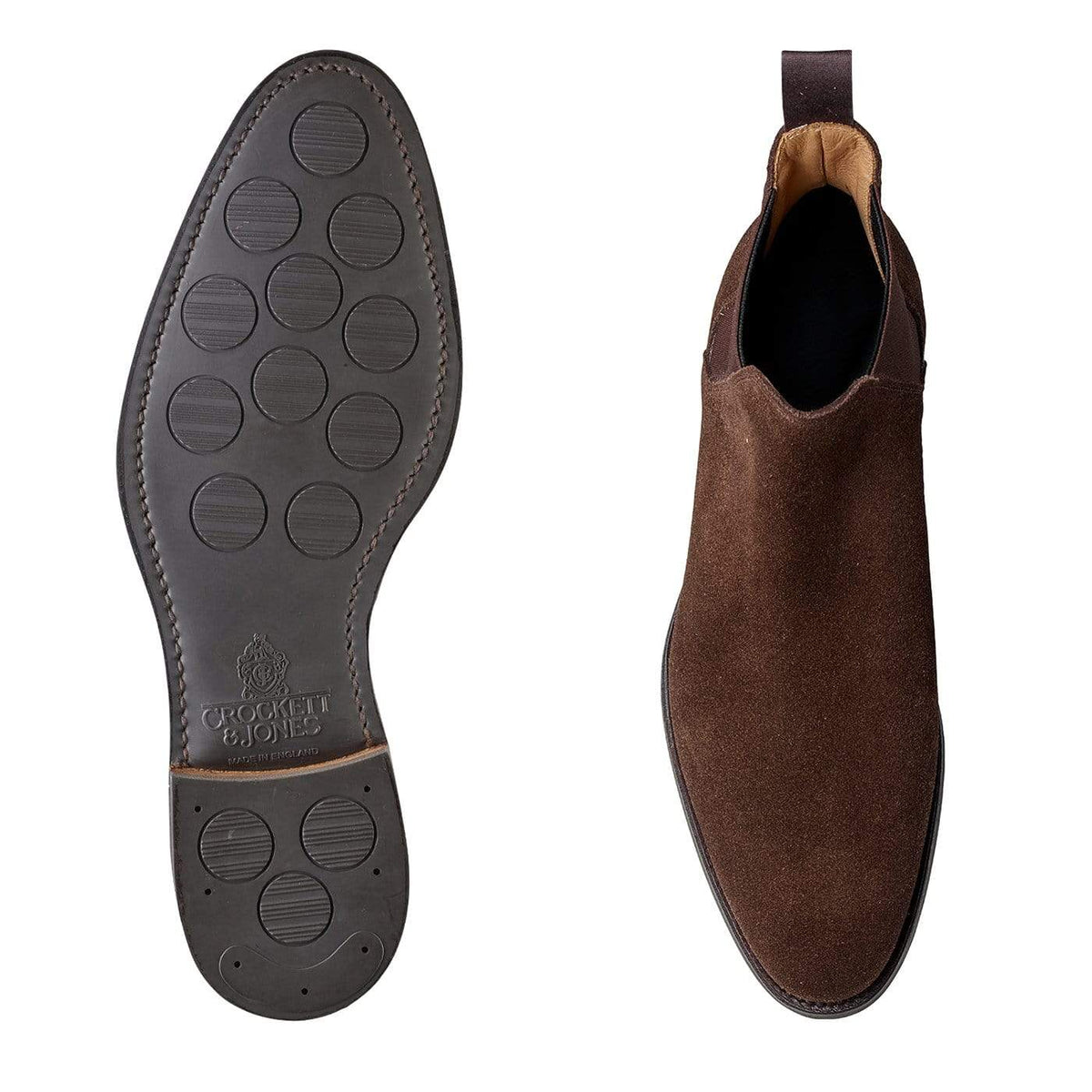 Chelsea 8 Dark Brown Suede (G Fitting) | Crockett & Jones