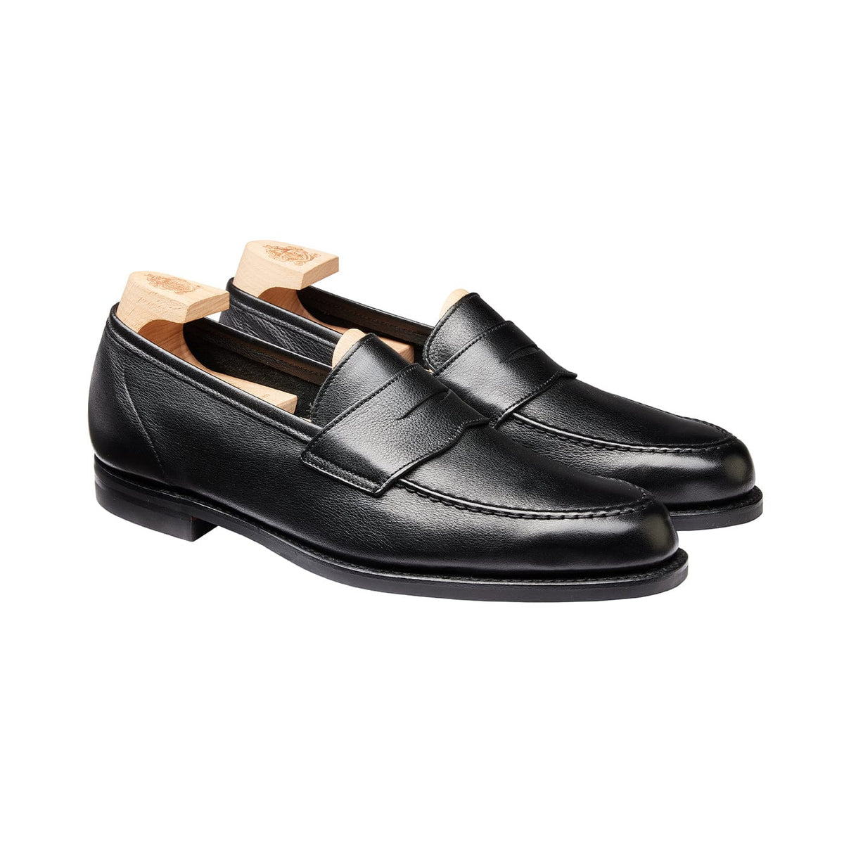 Harvard 2 Black Milled Calf – Crockett & Jones US