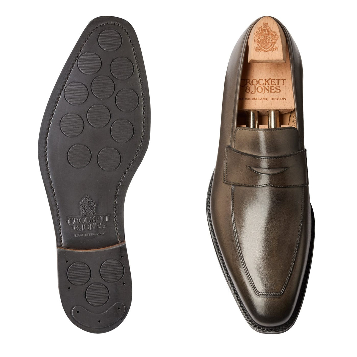 Merton Grey Burnished Calf – Crockett & Jones US Merton Grey Burnished Calf – Crockett & Jones US