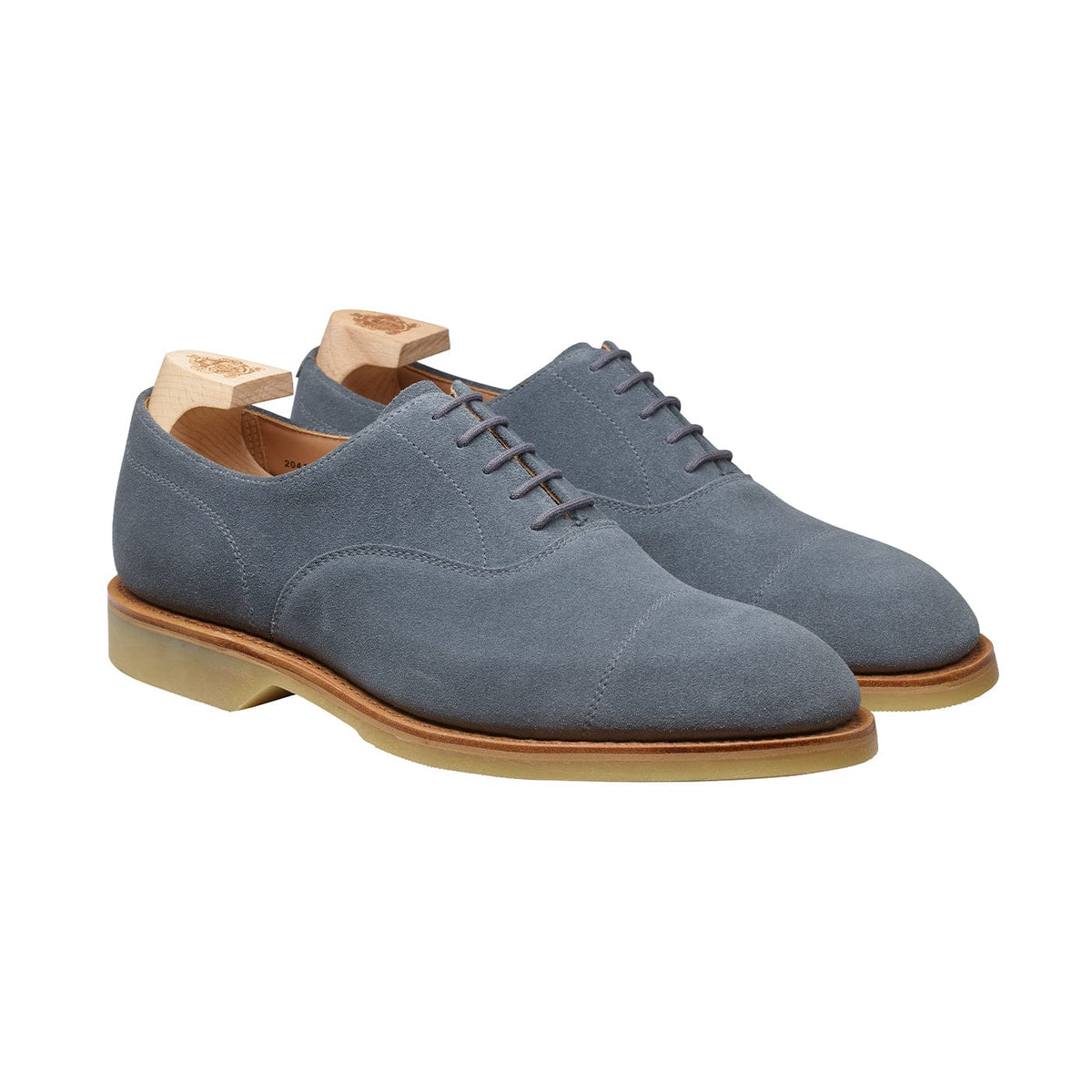 Tresco Pastel Blue Suede – Crockett & Jones US