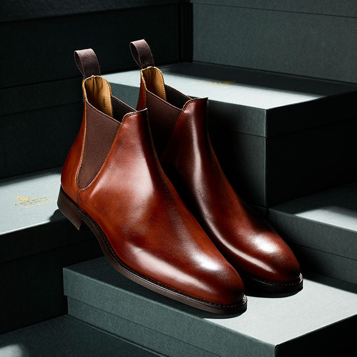 Chelsea 8 Chestnut Burnished Calf 