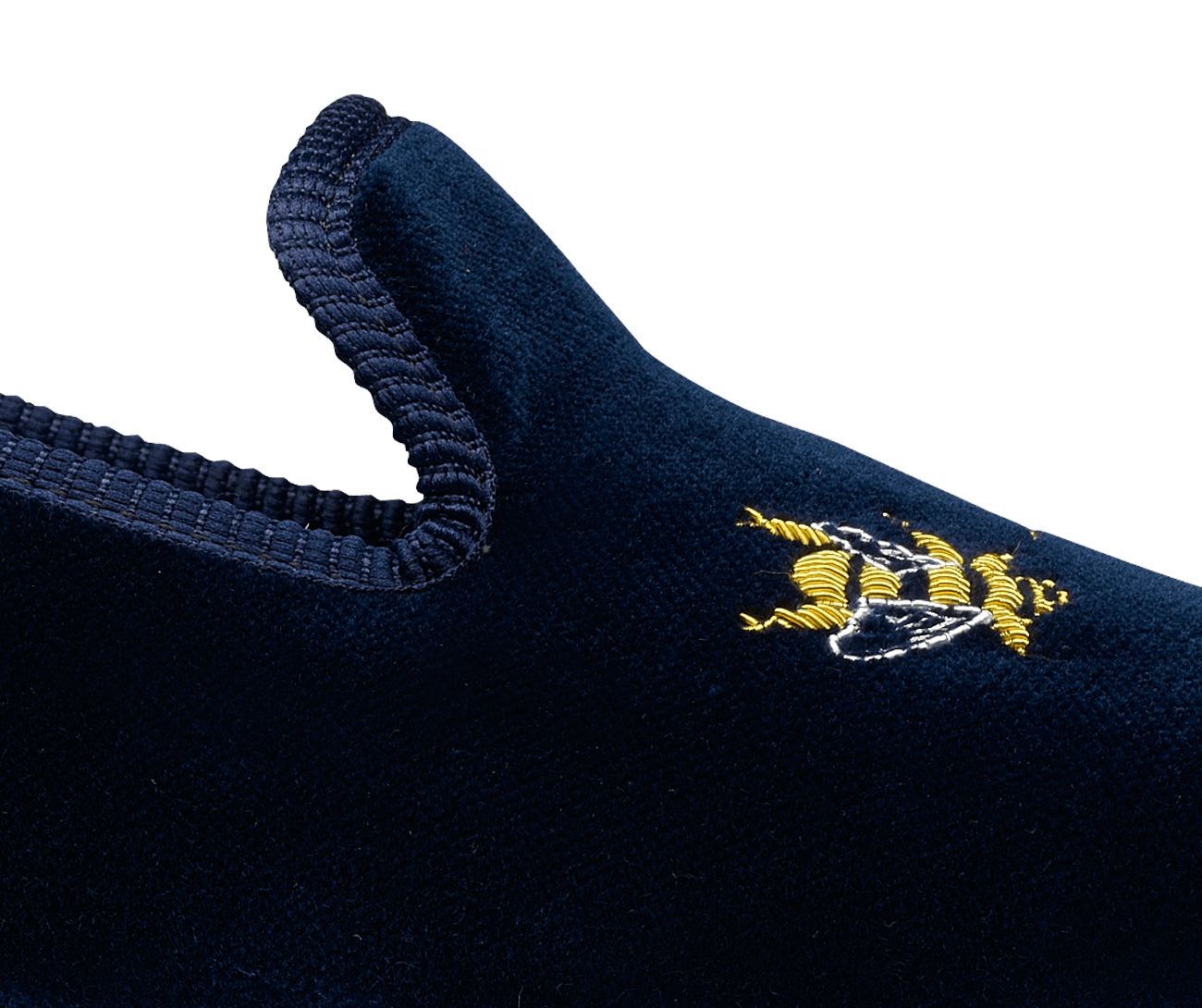 Bees Navy Velvet