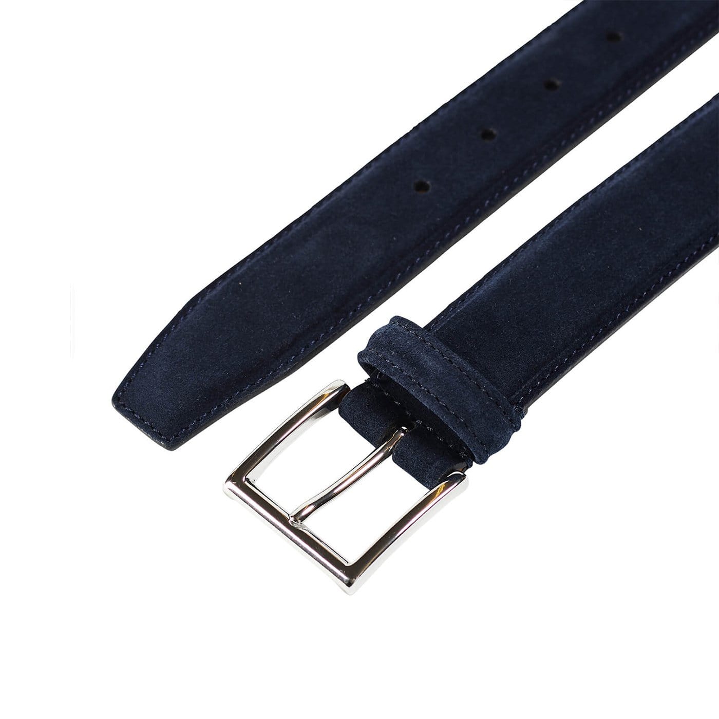 NWT JOHNNIE-O GENUINE LEATHER SUEDE BELT Twilight Blue USA Mens size 44 cheapest $98