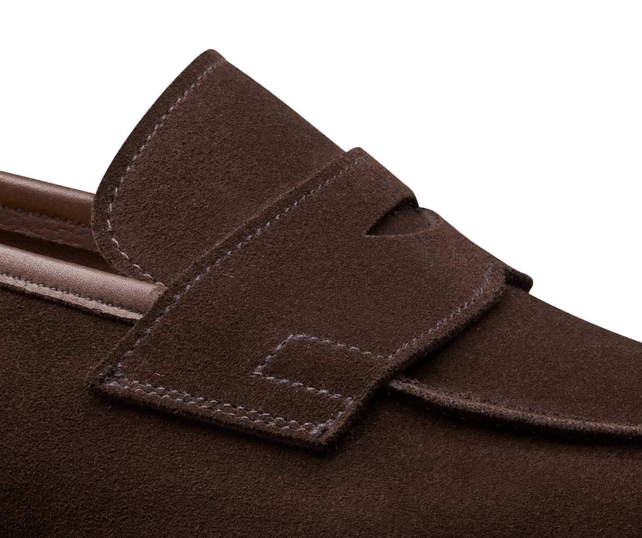 Cadogan Dark Brown Calf Suede