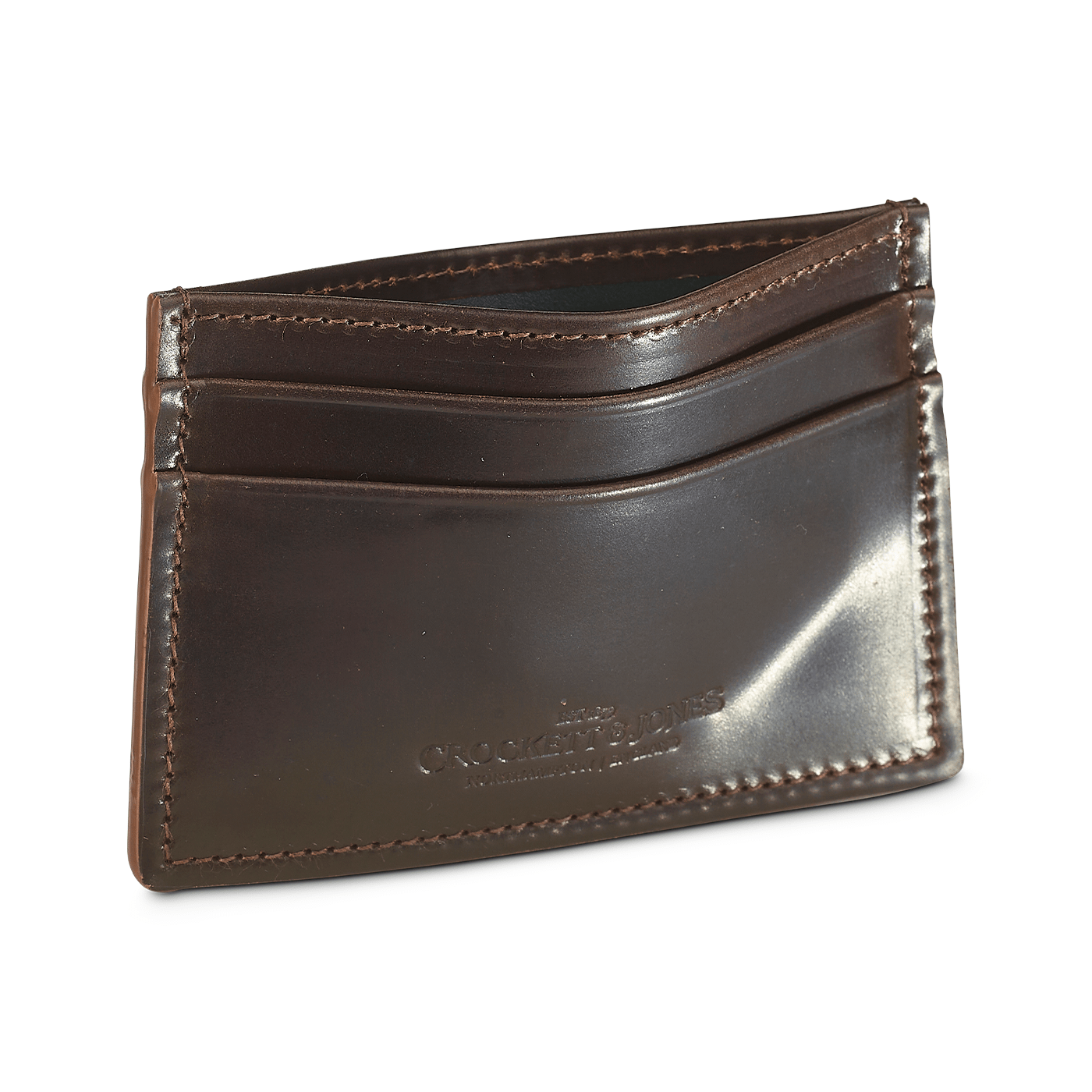 Card Holder Dark Brown Cordovan – Crockett & Jones US