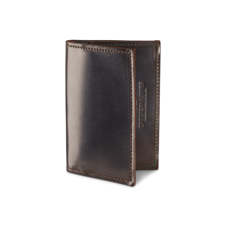 Folded Card Case Dark Brown Cordovan