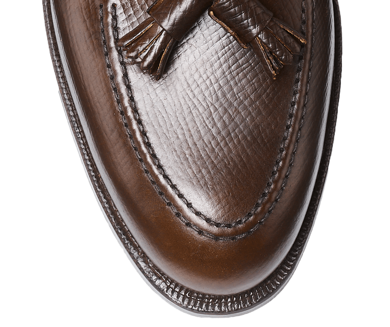 Cavendish 3 Dark Brown Hatch Grain Cordovan